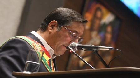 Con su discurso, Arce desata un vendaval en la Sesión...