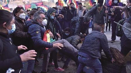 Hubo agresiones del MAS en La Paz y marchas pacíficas...